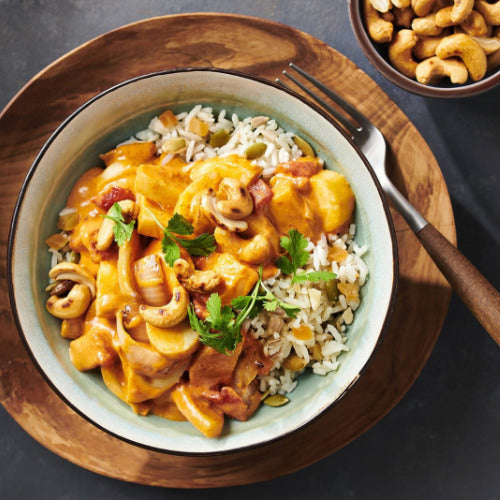 Thaise curry met pastinaak en cashewnoten