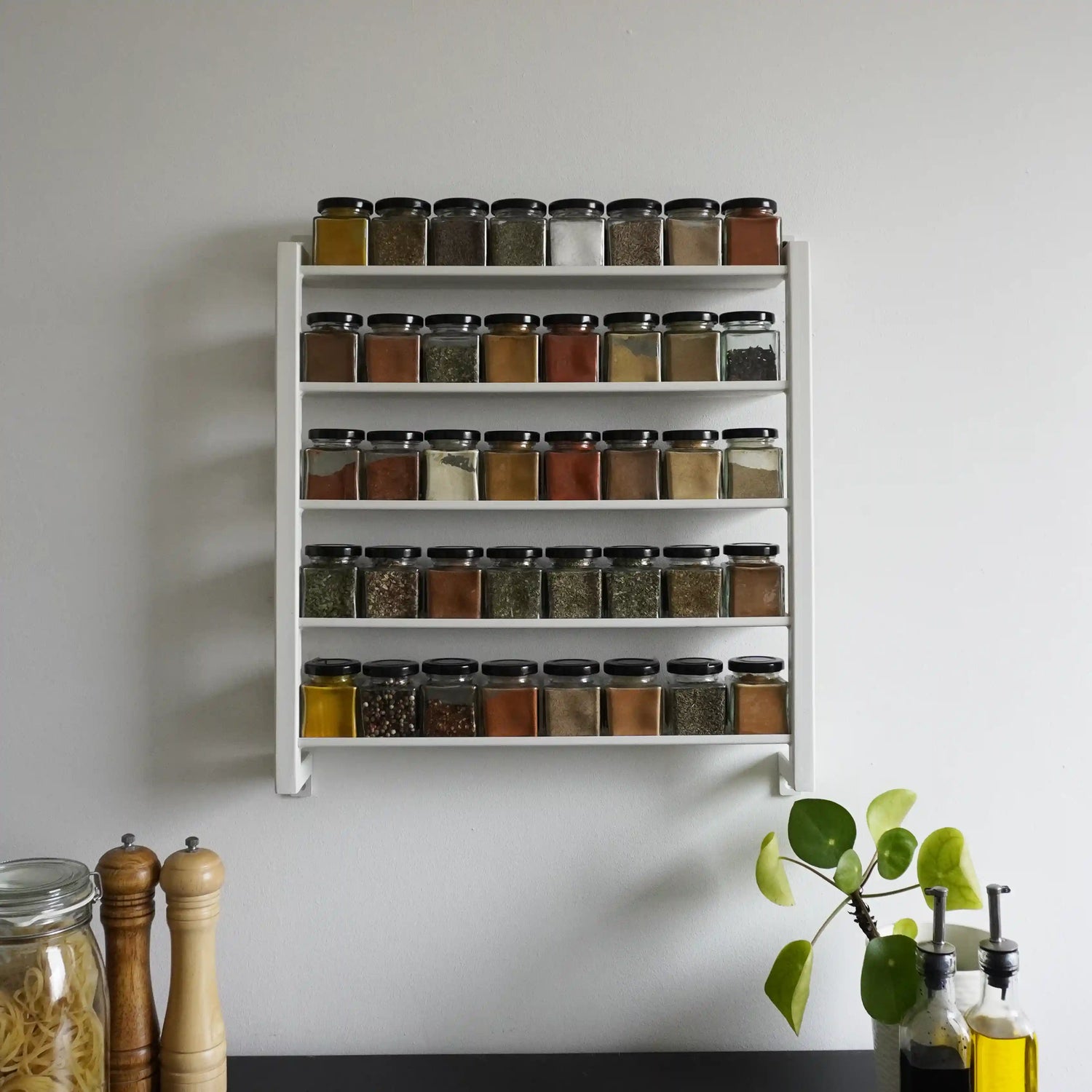  Steel spice rack (40 jars)