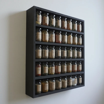 Black spice rack (40 jars)