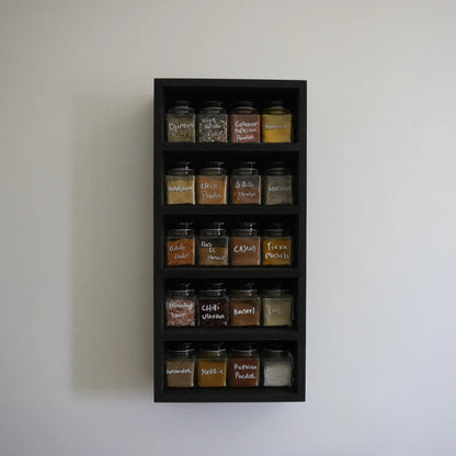 Zwart kruidenrek (20 potjes)