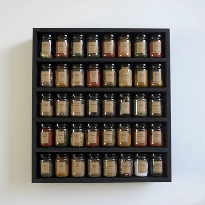 Black spice rack (40 jars)