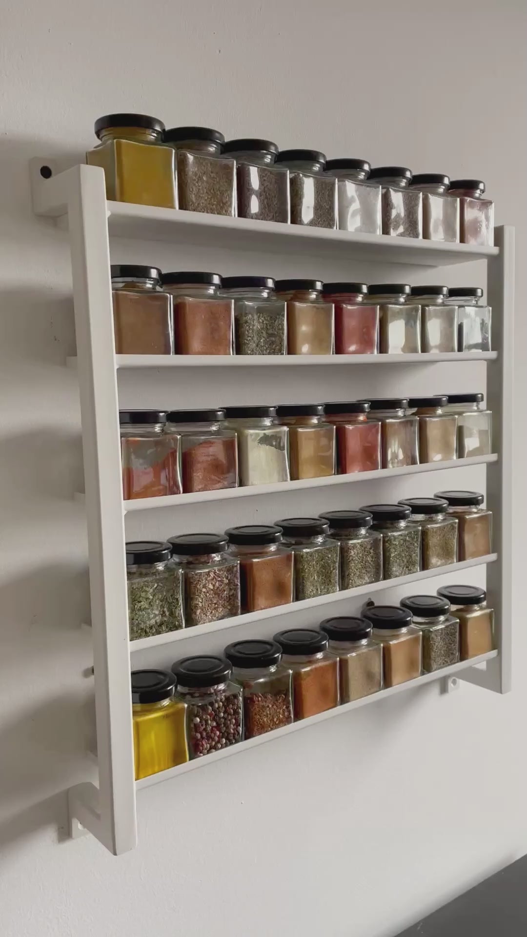  Steel spice rack (40 jars)